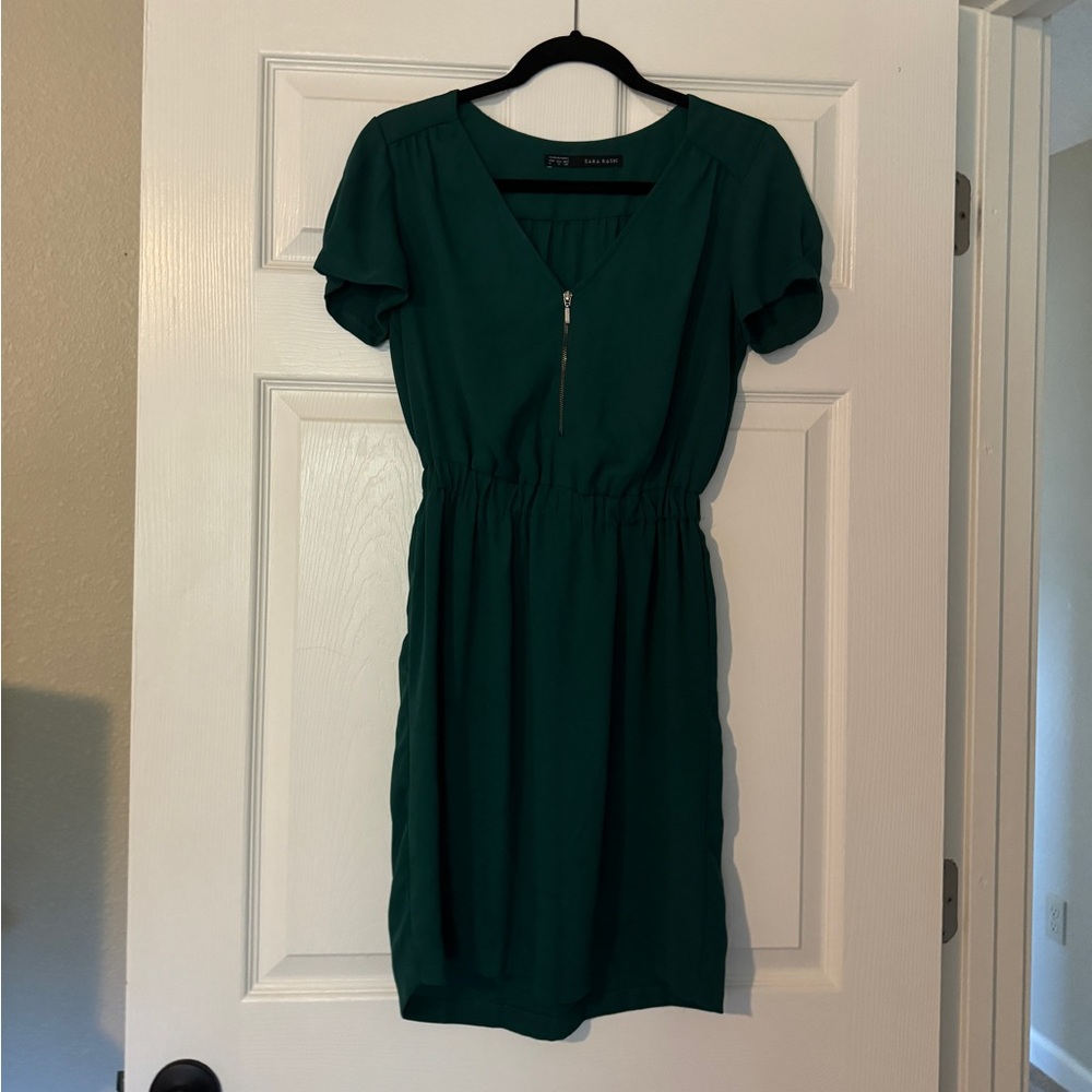 Zara Basic Green Dress